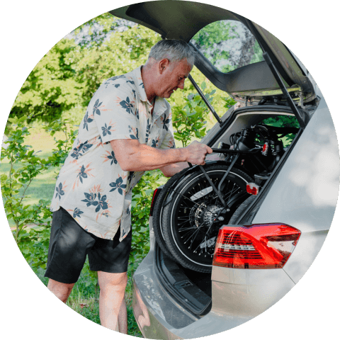 USP Folding E-Bike Trunk Car