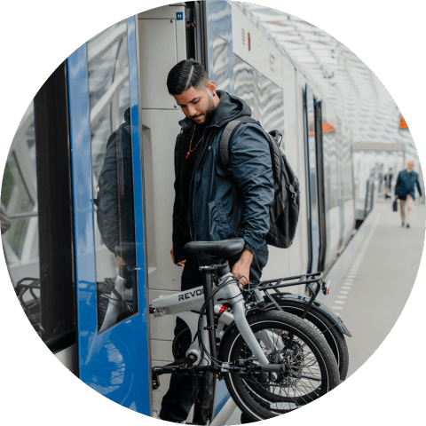 USP Folding E-Bike Free On Public Transport