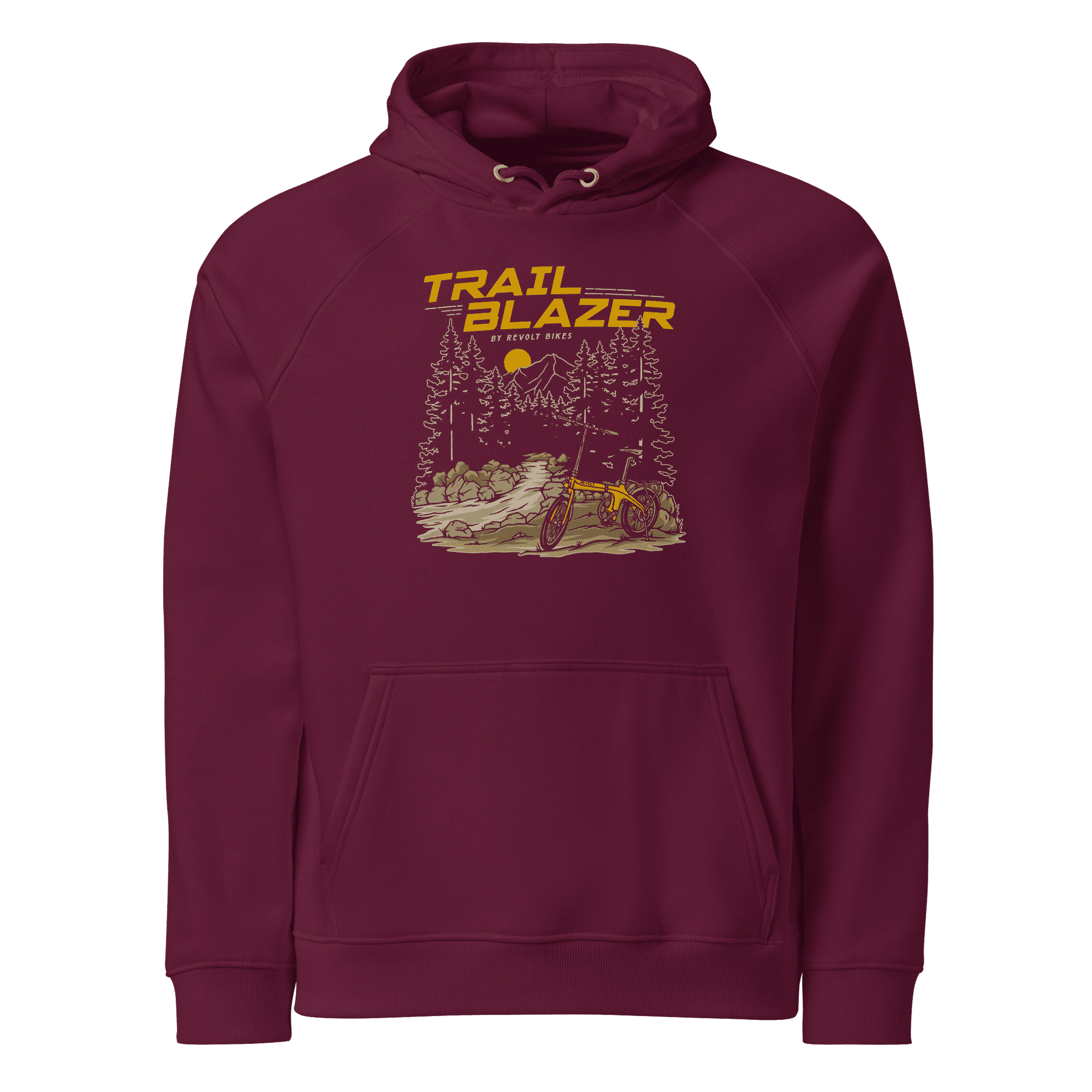 Trailblazer Eco Hoodie Bordeaux – By Revolt Bikes