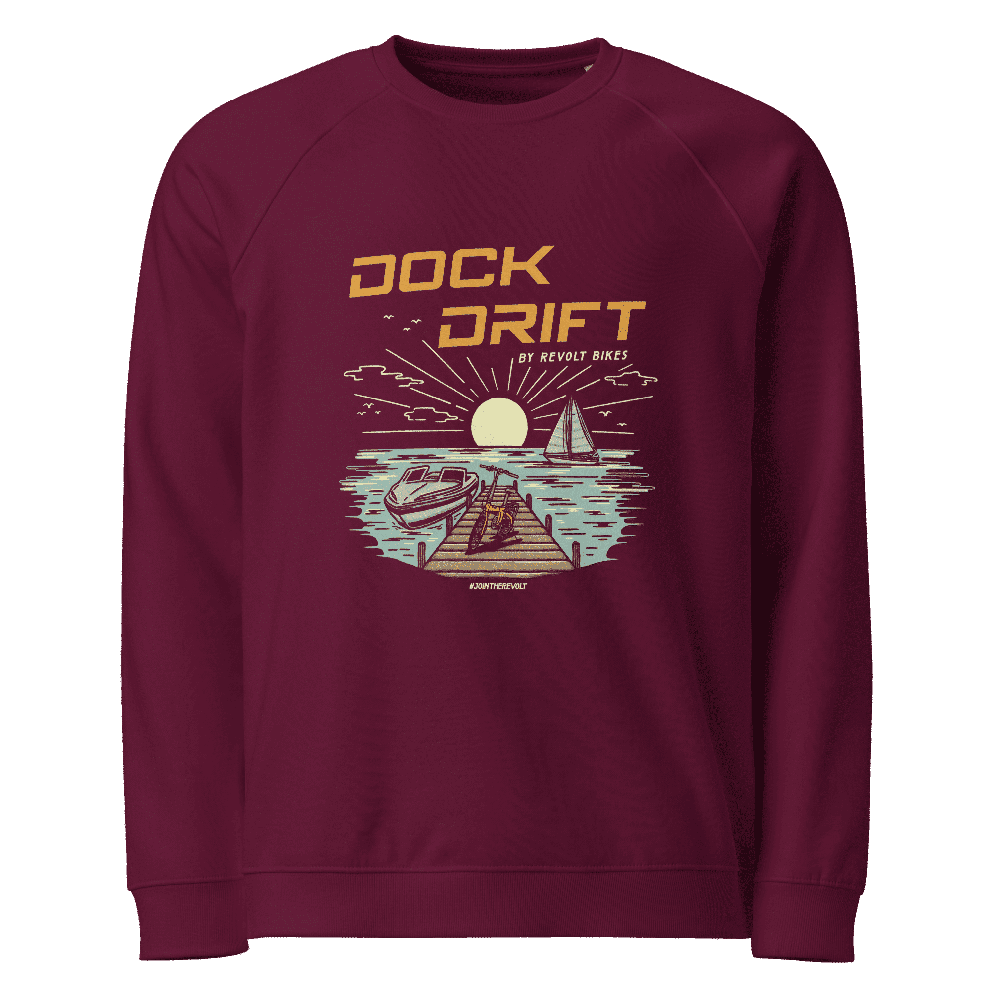 Dock Drift Eco Pullover Bordeaux - By Revolt Bikes