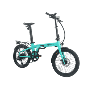 Revolt Bikes Carbon Fiber E-Bike, Mint Green, Chain Drive, 7 Gears