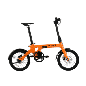 Revolt Bikes Carbon Fiber Pro V3 E-Bike, Pale Orange, Mid Motor, Belt Drive