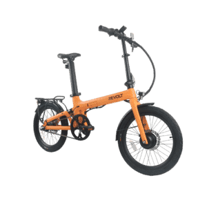 Revolt Bikes Carbon Fiber E-Bike, Pale Orange, Belt Drive, Rear Suspension, Nexus 3 Gears
