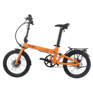 Revolt Bikes Carbon Fiber E-Bike, Pale Orange, Belt Drive, Rear Suspension, Nexus 3 Gears