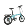 Revolt Bikes Carbon Fiber Pro V1 Folding E-Bike, Azure Blue, Chain Drive