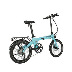 Revolt Bikes Carbon Fiber Pro V1 Folding E-Bike, Azure Blue, Chain Drive