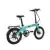 Revolt Bikes Carbon Fiber Pro V1 Folding E-Bike, Mint Green, Chain Drive