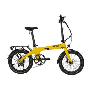 Revolt Bikes Carbon Fiber Pro V1 Folding E-Bike, Yellow, Chain Drive Electric Bikes in Netherlands