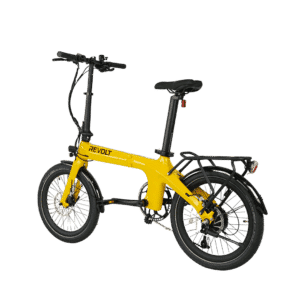 Revolt Bikes Carbon Fiber Pro V1 Folding E-Bike, Yellow, Chain Drive. Best dutch electric bikes brand
