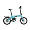 Revolt Bikes Carbon Fiber Pro V3 Folding E-Bike, Azure Blue, Mid Motor, Belt Drive