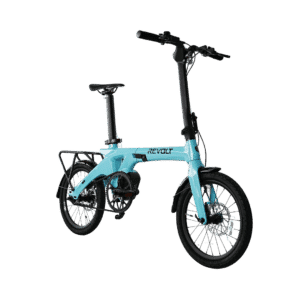 Revolt Bikes Carbon Fiber Pro V3 Folding E-Bike, Azure Blue, Mid Motor, Belt Drive Best Electric Bikes Netherlands