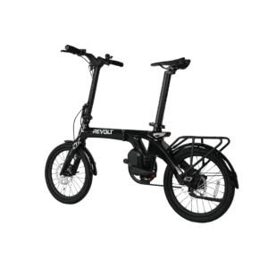Revolt Bikes Carbon Fiber Pro V3 Folding E-Bike, Black, Mid Motor, Belt Drive