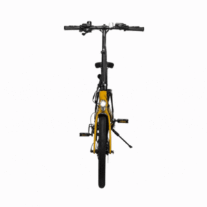 Revolt Aluminium Alloy Pro Folding E-Bike Yellow Ochre GIF