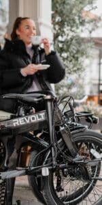 Revolt Carbon Fiber Folding E-Bike Female Folded