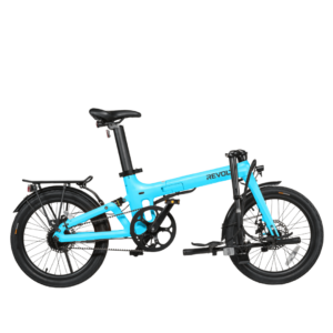 Revolt Bikes Carbon Fiber E-Bike, Azure Blue, Belt Drive, Rear Suspension