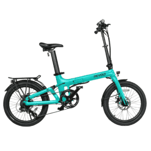 Revolt Bikes Carbon Fiber E-Bike, Mint Green, Chain Drive, Rear Suspension