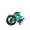 Revolt Bikes Carbon Fiber E-Bike, Mint Green, Chain Drive, Rear Suspension, Folded
