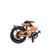 Revolt Bikes Carbon Fiber E-Bike, Pale Orange, Chain Drive, Rear Suspension, Folded