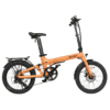 Revolt Bikes Carbon Fiber E-Bike, Pale Orange, Chain Drive, Rear Suspension, Folded