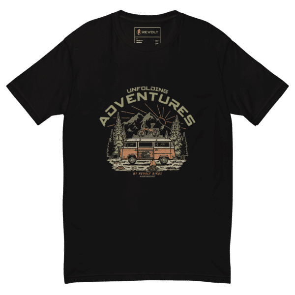 Unfolding Adventures T-Shirt Black – By Revolt Bikes