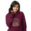 Unfolding Adventures Eco Hoodie Bordeaux Female – By Revolt Bikes