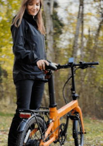 Revolt Carbon Fiber Pro V2 Chain Drive E-Bike, Rear Suspension, Pale Orange, Female