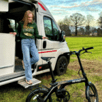 Revolt Carbon Fiber Pro V3, Mid Motor, Belt Drive E-Bike, Black, Female, Trailblazer Sweater Green, Camper, Camping