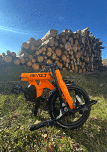 Revolt Carbon Fiber Pro V3, Mid Motor, Belt Drive E-Bike, Orange