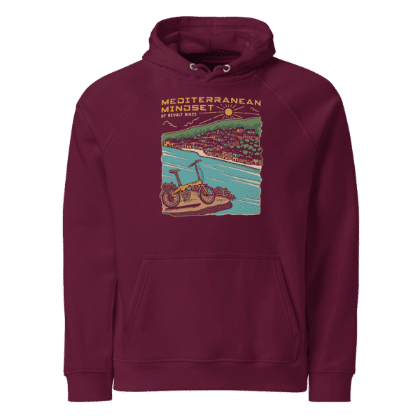 Mediterranean Mindset Hoodie Bordeaux – By Revolt Bikes
