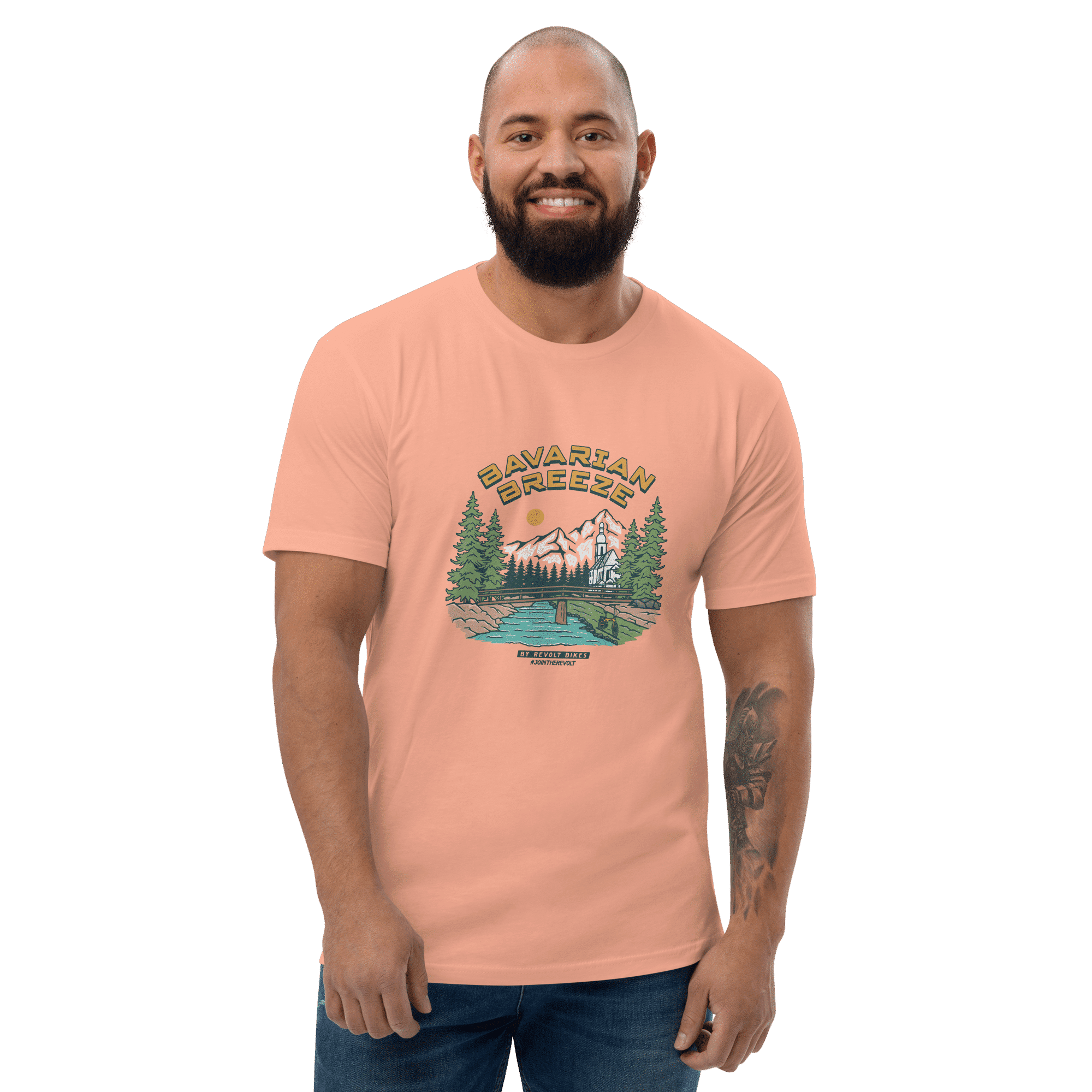 Bavarian Breeze T-Shirt Desert Pink Male – By Revolt Bikes