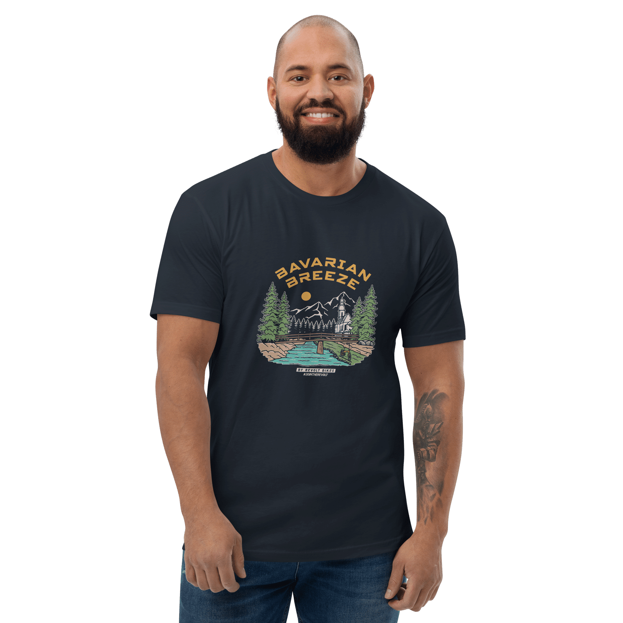Bavarian Breeze T-Shirt Navy Blue Male – By Revolt Bikes