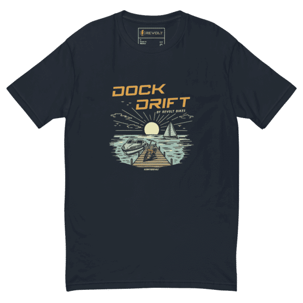 Dock Drift T-Shirt Navy Blue – By Revolt Bikes