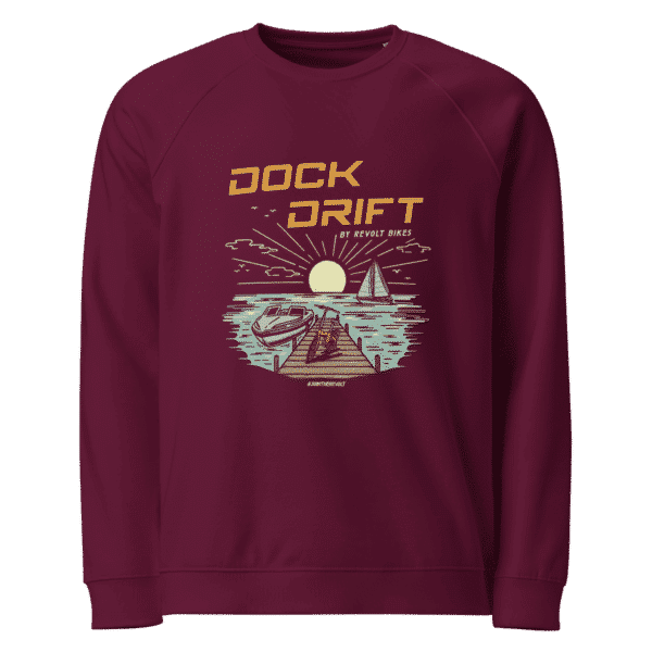 Dock Drift Eco Sweater Bordeaux – By Revolt Bikes
