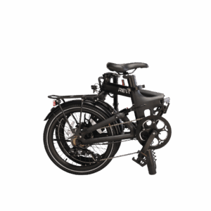 Revolt Carbon Fiber Pro V2, Matt Black, Chain Drive, Rear Suspension, 7 Gears, Folded