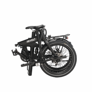 Revolt Carbon Fiber Pro V4, Mid Motor, Chain Drive, Matt Black, Rear Suspension Air Shock Absorber, Folded
