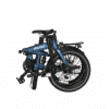 Revolt Carbon Fiber Pro V4, Mid Motor, Chain Drive, Dark Blue, Rear Suspension Air Shock Absorber, Folded