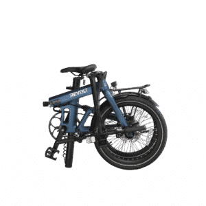Revolt Carbon Fiber Pro V2, Dark Blue, Belt Drive, Rear Suspension, Folded
