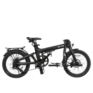 Revolt Carbon Fiber Pro V2, Matt Black, Chain Drive, Rear Suspension, 7 Gears, Folded