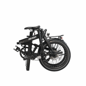 Revolt Carbon Fiber Pro V2, Matt Black, Chain Drive, Rear Suspension, 7 Gears, Folded