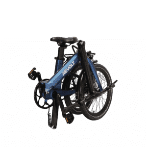 Revolt Carbon Fiber Pro V5, Dark Blue, Belt Drive, Low Entry Step In Frame, Folded